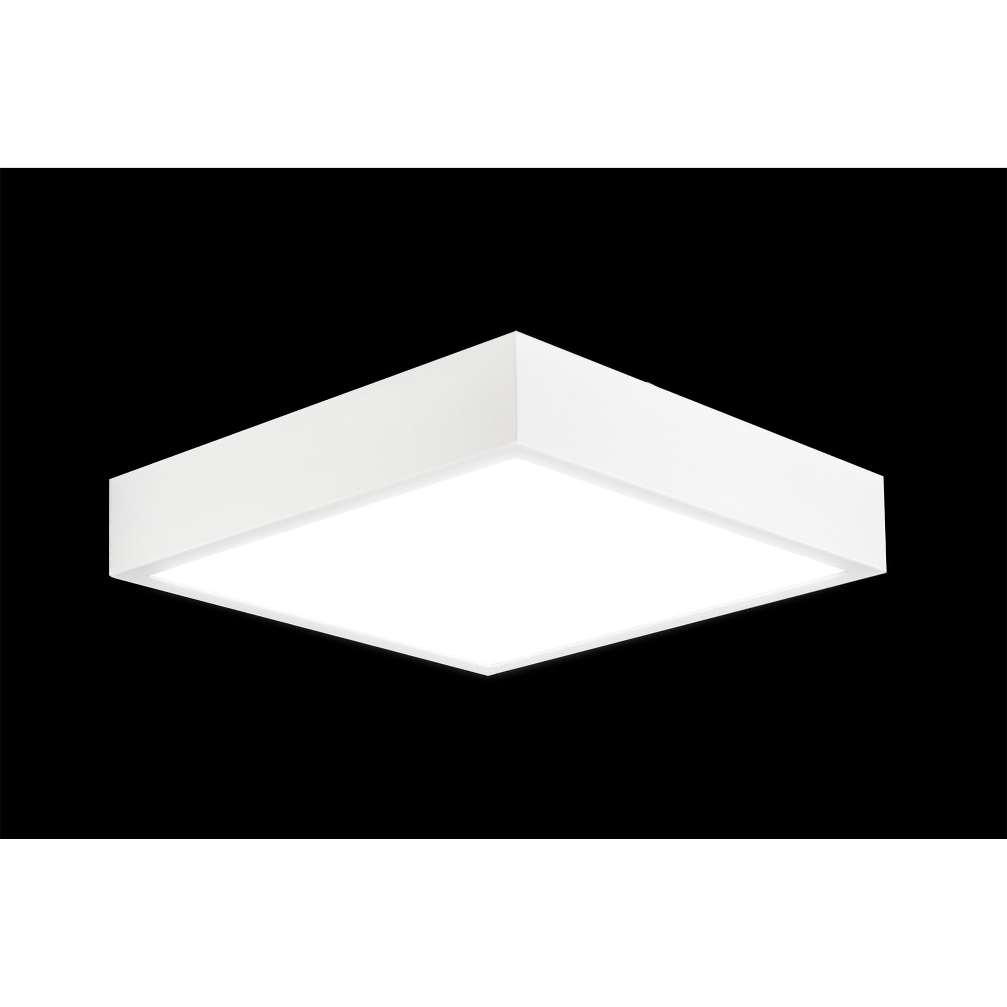 M6631 Saona 17cm Square LED Surface Flush Fitting 14W Matt White/Frosted Acrylic