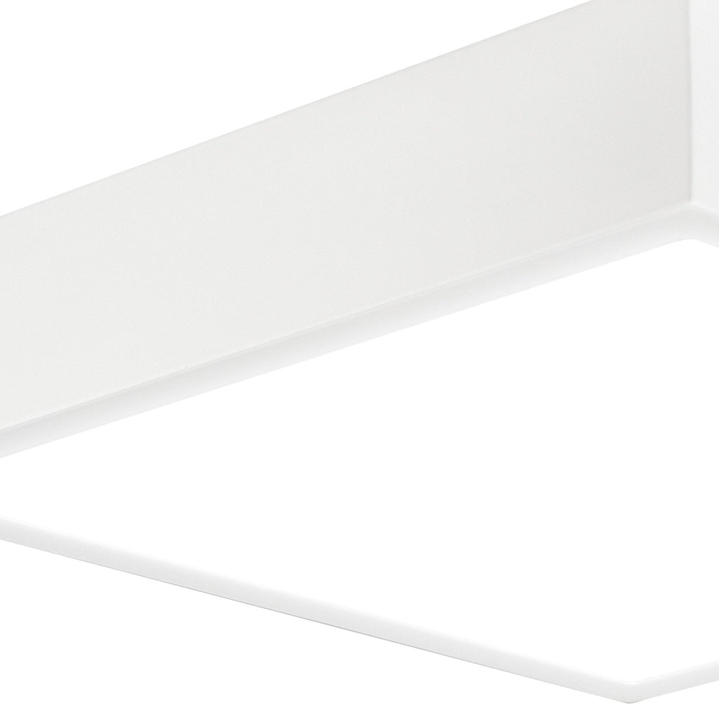 M6631 Saona 17cm Square LED Surface Flush Fitting 14W Matt White/Frosted Acrylic