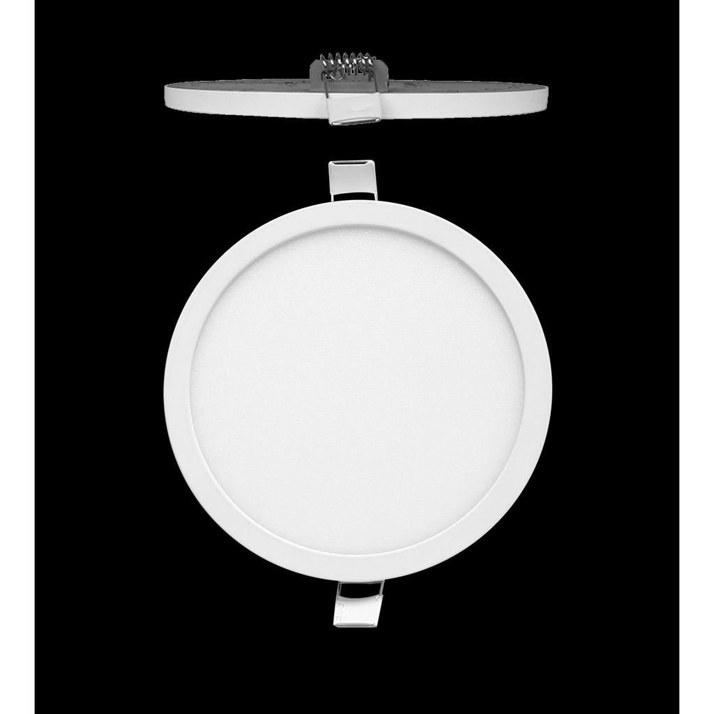 MC0187 Saona 22.5cm Round Recessed Ultra Slim Downlight 24W LED Matt White