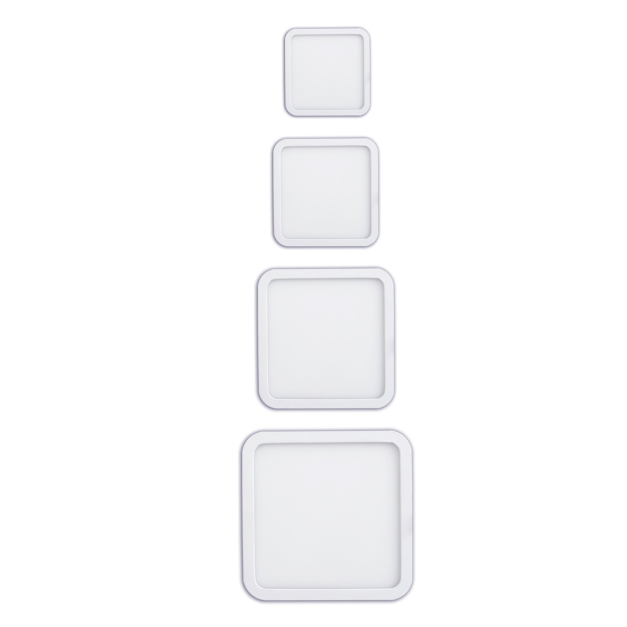MC0190 Saona 9cm Square Recessed Ultra Slim Downlight 6W LED Matt White
