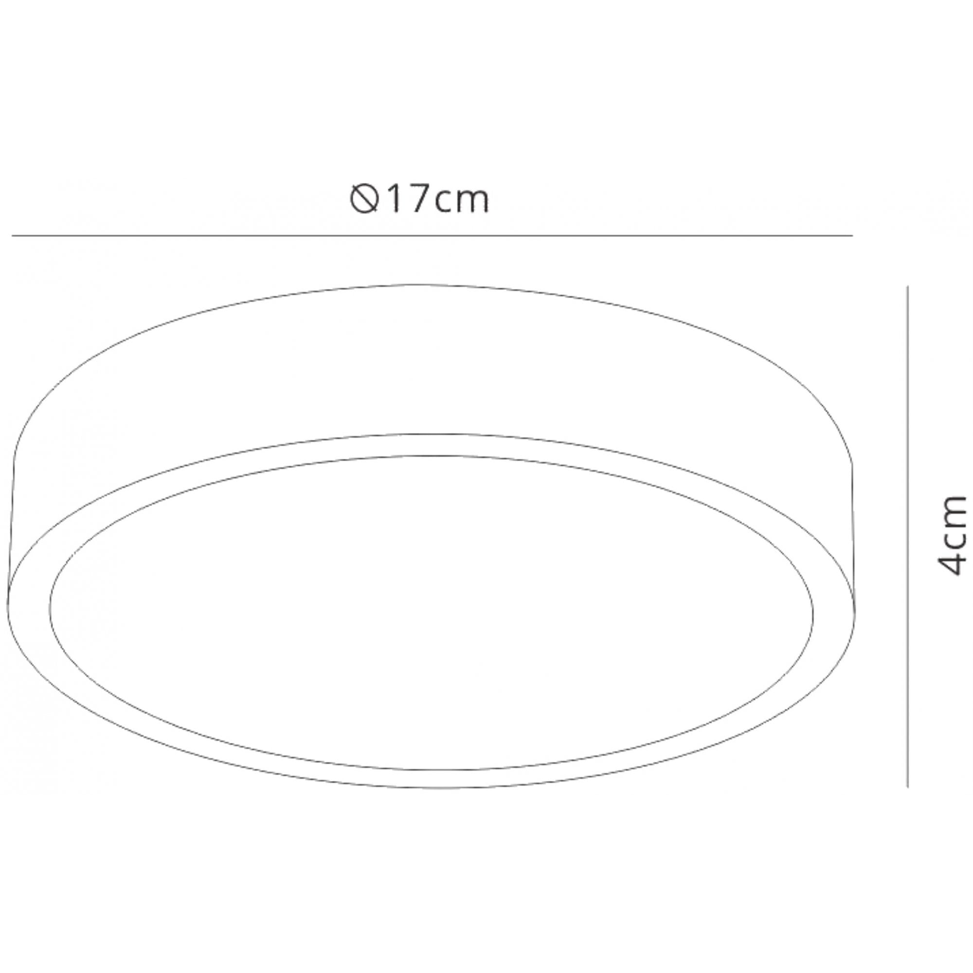 M6623 Saona 17cm Round LED Surface Flush Fitting 14W Matt White/Frosted Acrylic