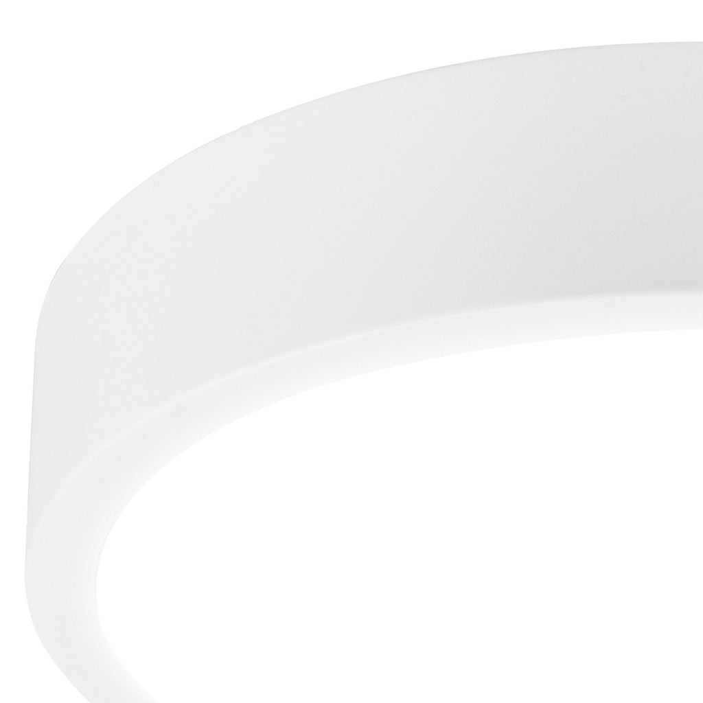 M6623 Saona 17cm Round LED Surface Flush Fitting 14W Matt White/Frosted Acrylic