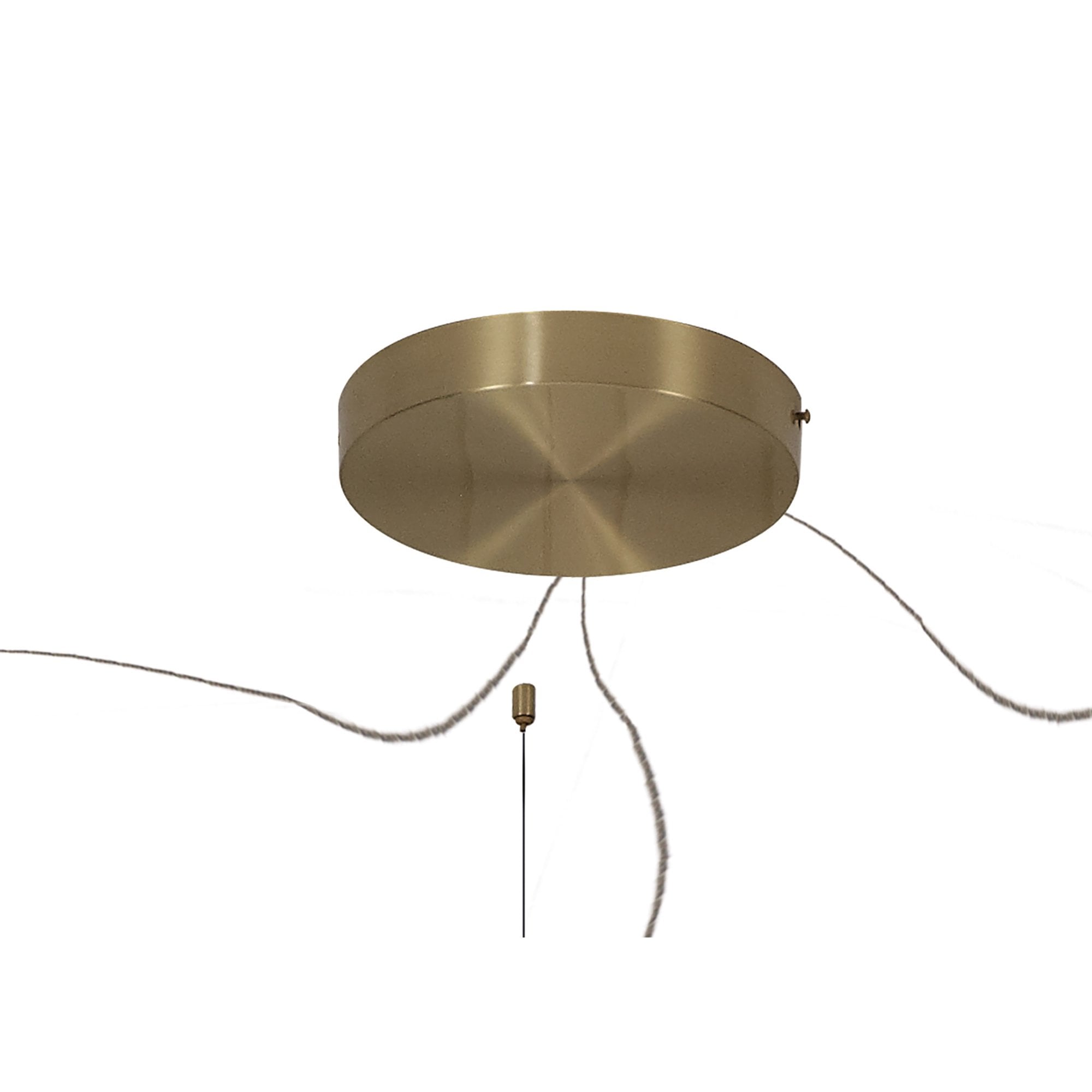 M7355 Shell 12+8+4 Light Pendant Round 120W LED Gold
