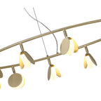 M7355 Shell 12+8+4 Light Pendant Round 120W LED Gold