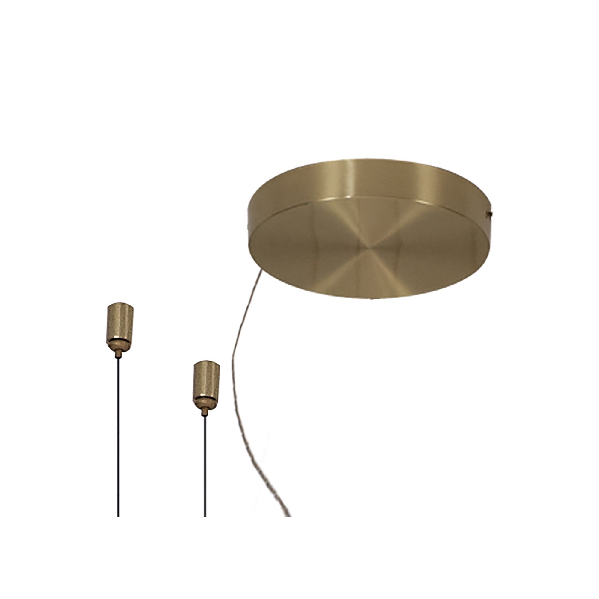 M7261 Shell 8 Light Pendant Round 40W LED Gold