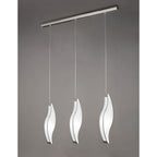 M8669/1 Sintesys Linear Pendant 3 Drop GU10 3 Light Bar Polished Chrome
