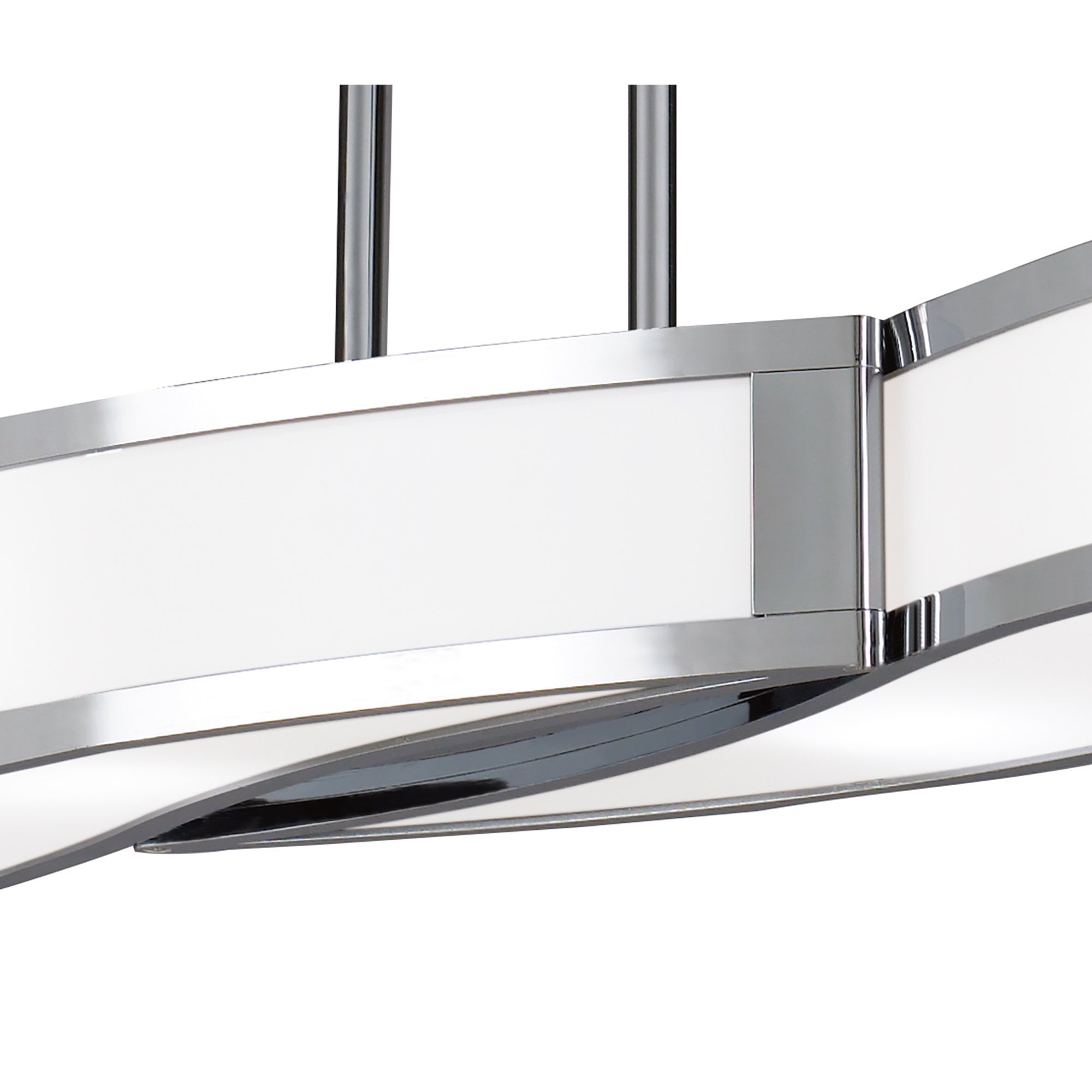 M8666/1 Sintesys Linear Telescopic Convertible To Semi Flush GU10 4 Light Polished Chrome - M8666