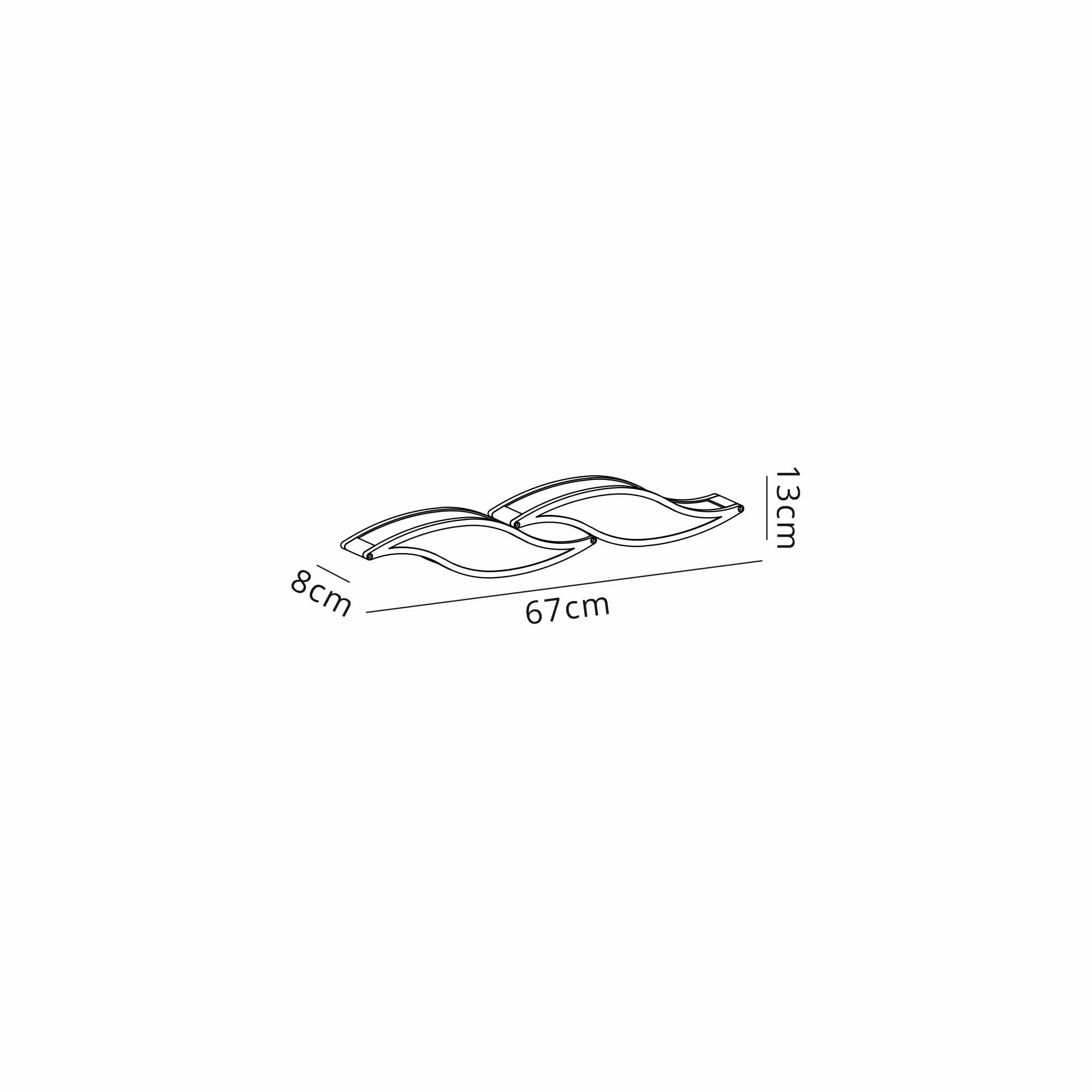 M8673/1 Sintesys Wall Lamp GU10 2 Light Small Polished Chrome