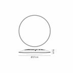M7973 Slim Ceiling 37cm Round 24W LED White (S)