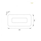 M5125 Sol Wall Lamp Rectangular 6W LED Aluminium / Acrylic
