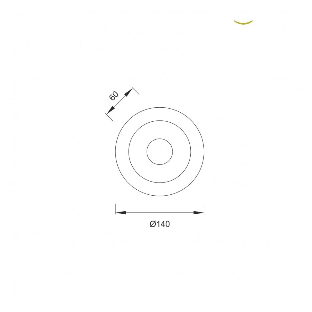 M5123 Sol Wall Lamp 14cm Round 4W LED Aluminium / Acrylic