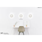 M5123 Sol Wall Lamp 14cm Round 4W LED Aluminium / Acrylic
