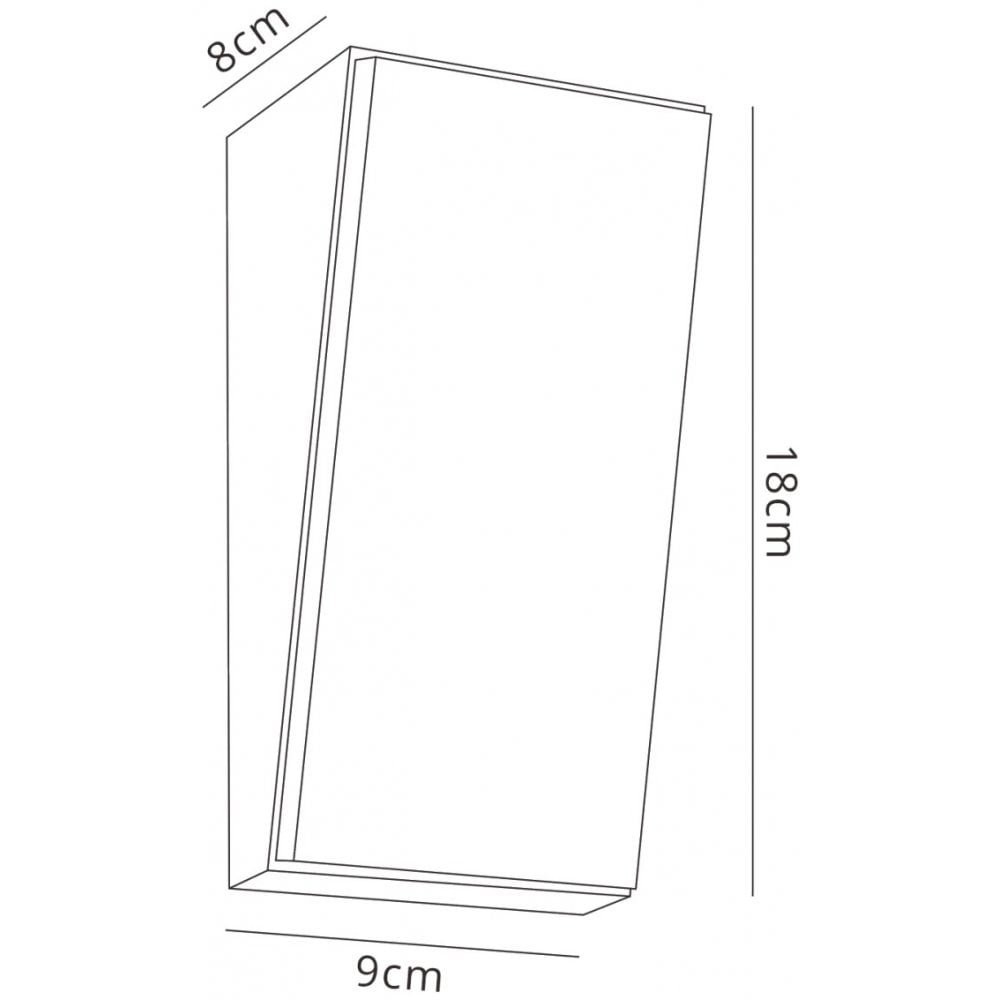 Solden Outdoor Vertical Wall  Lamp 9W LED Dark Grey