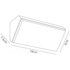 M7070 Solden Outdoor Horizontal Wall Lamp 9W LED Dark Grey