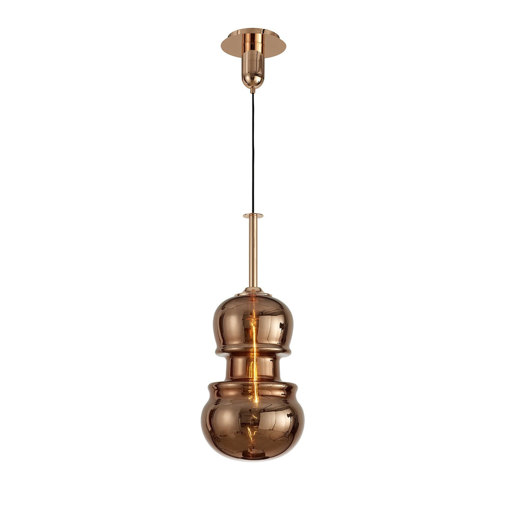M6692 Sonata Pendant 29cm Round 1 Light Copper