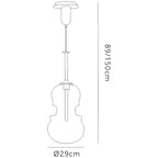 M6692 Sonata Pendant 29cm Round 1 Light Copper