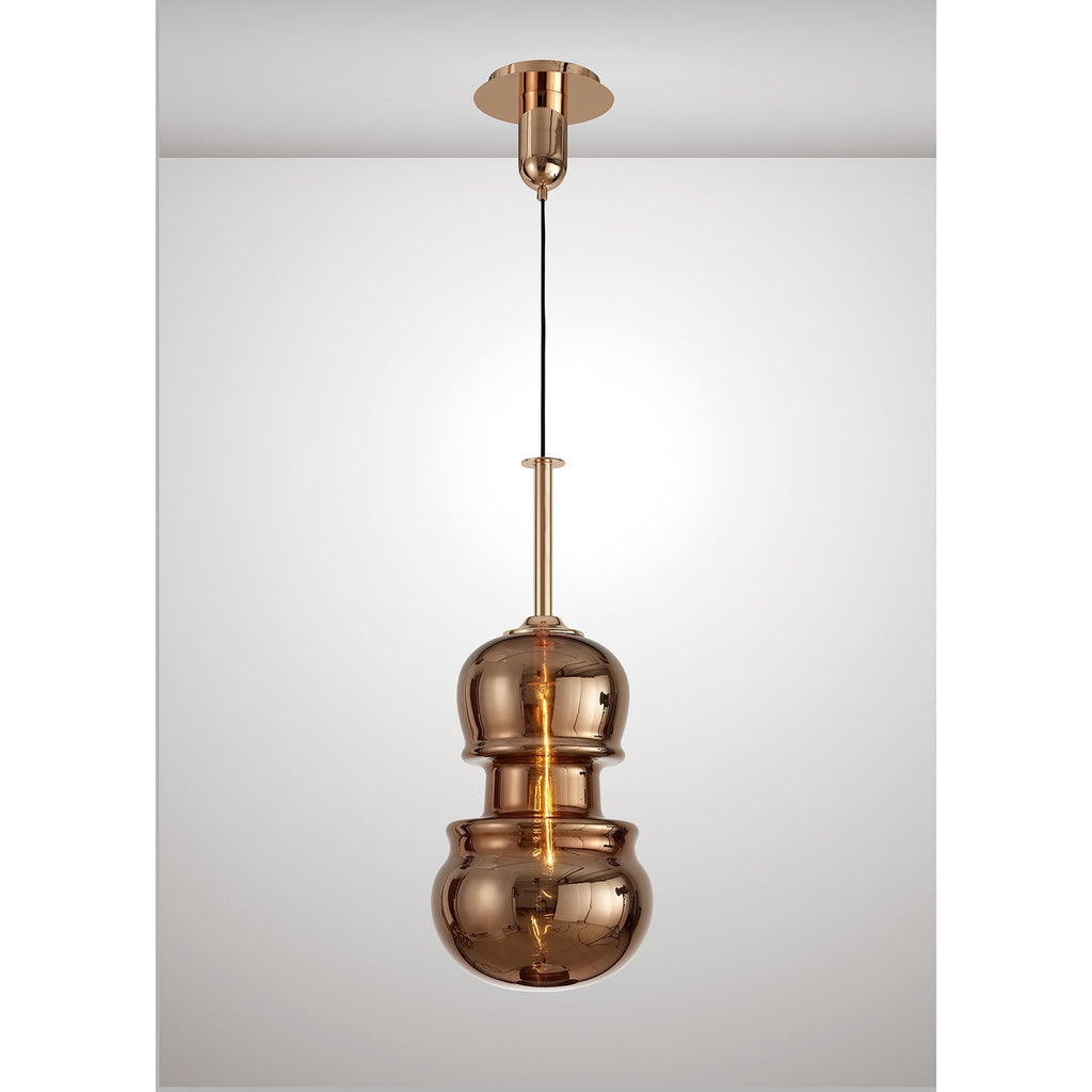 M6692 Sonata Pendant 29cm Round 1 Light Copper