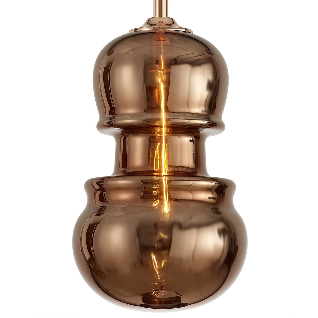 M6692 Sonata Pendant 29cm Round 1 Light Copper