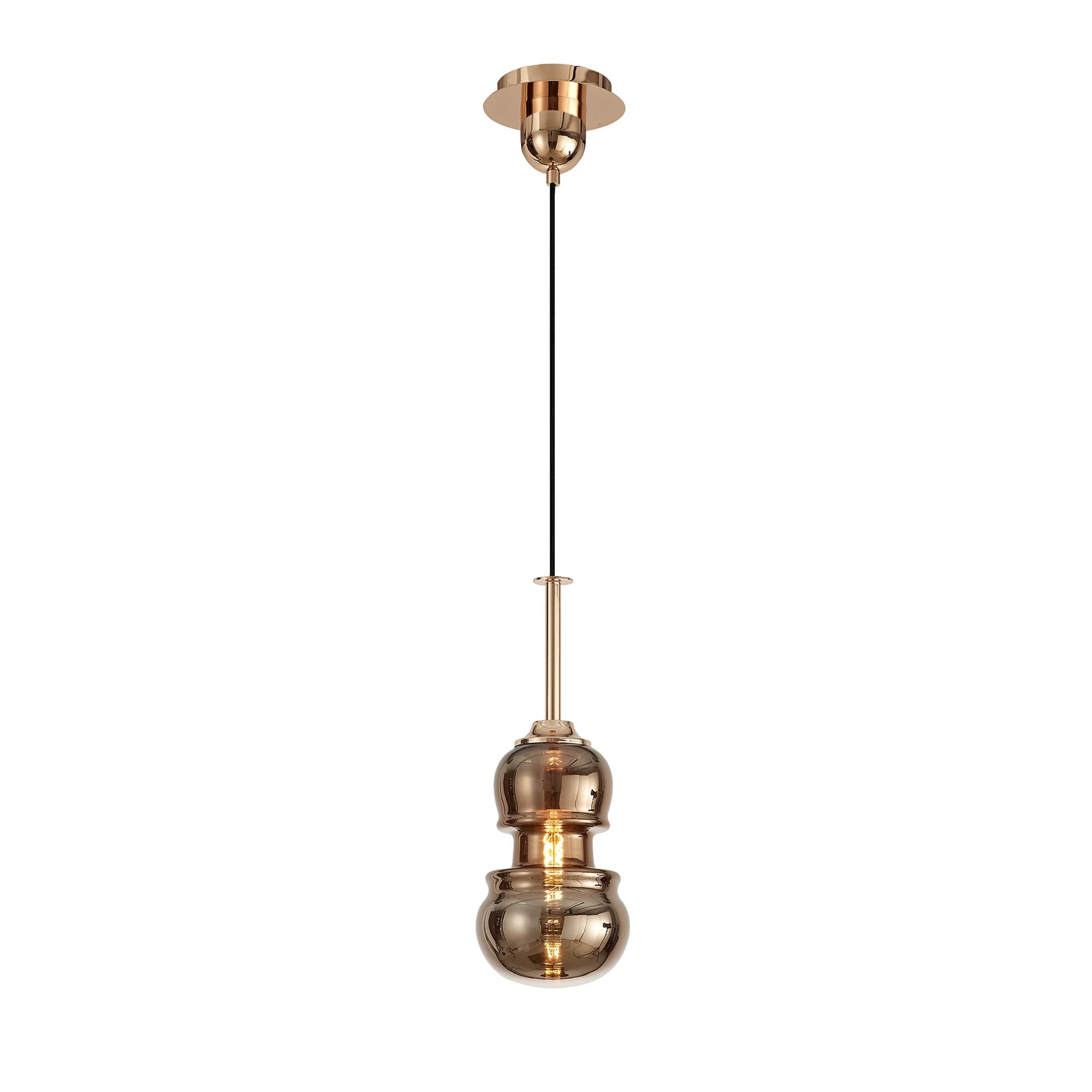 M6698 Sonata Pendant 15cm Round 1 Light Copper