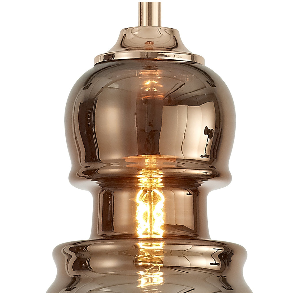 M6698 Sonata Pendant 15cm Round 1 Light Copper