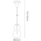 M6694 Sonata Pendant 22cm Round 1 Light Polished Chrome / Graphite