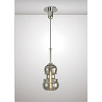 M6694 Sonata Pendant 22cm Round 1 Light Polished Chrome / Graphite