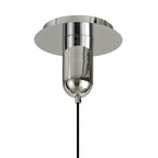 M6694 Sonata Pendant 22cm Round 1 Light Polished Chrome / Graphite