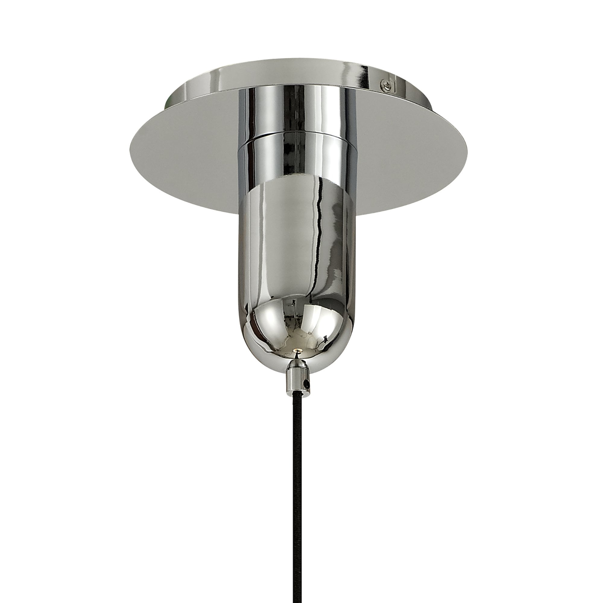 M6694 Sonata Pendant 22cm Round 1 Light Polished Chrome / Graphite