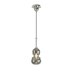M6697 Sonata Pendant 15cm Round 1 Light Polished Chrome / Graphite