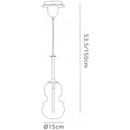 M6697 Sonata Pendant 15cm Round 1 Light Polished Chrome / Graphite