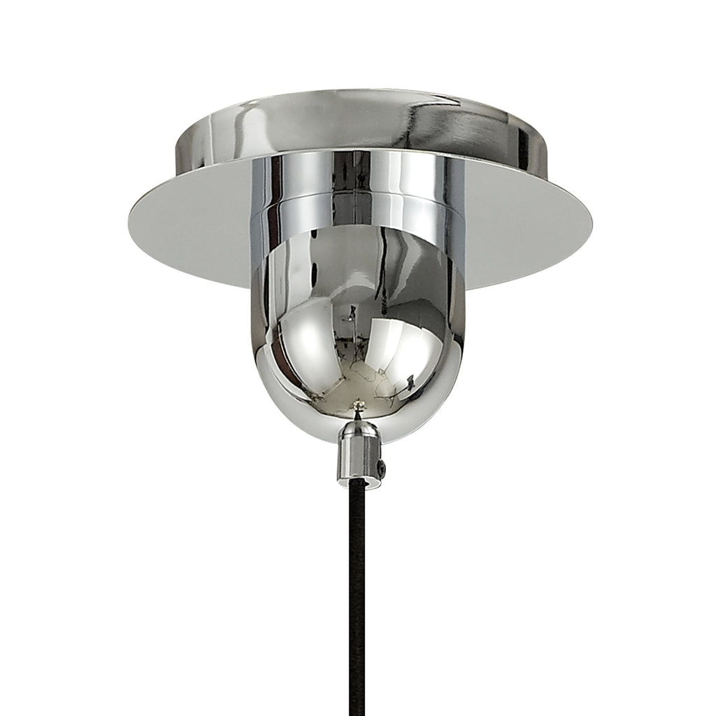 M6697 Sonata Pendant 15cm Round 1 Light Polished Chrome / Graphite