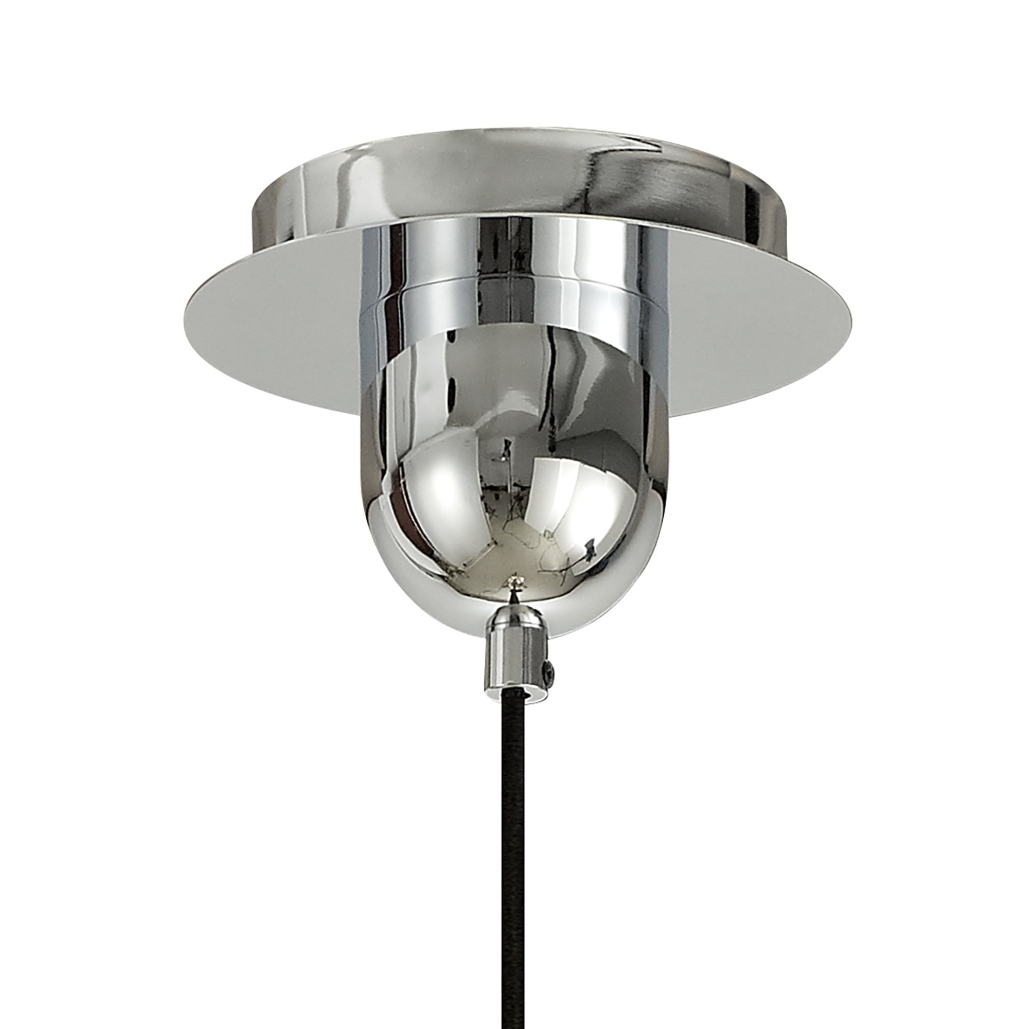 M6697 Sonata Pendant 15cm Round 1 Light Polished Chrome / Graphite