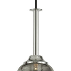 M6697 Sonata Pendant 15cm Round 1 Light Polished Chrome / Graphite