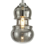 M6697 Sonata Pendant 15cm Round 1 Light Polished Chrome / Graphite