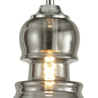 M6697 Sonata Pendant 15cm Round 1 Light Polished Chrome / Graphite