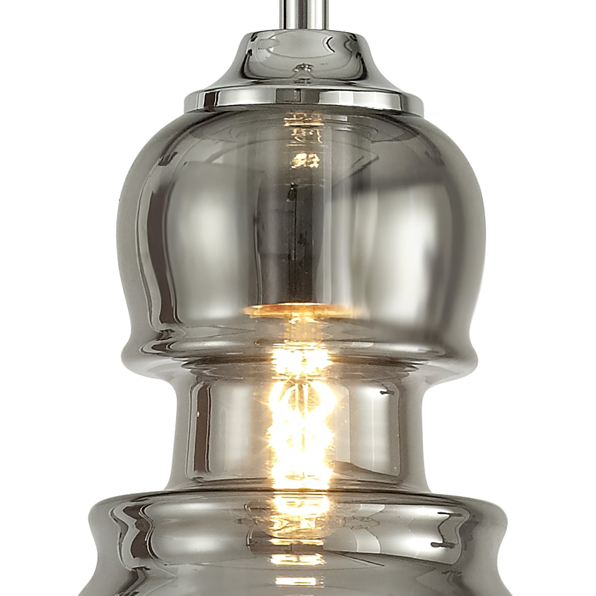 M6697 Sonata Pendant 15cm Round 1 Light Polished Chrome / Graphite