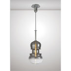 M6691 Sonata Pendant 29cm Round 1 Light Polished Chrome / Graphite