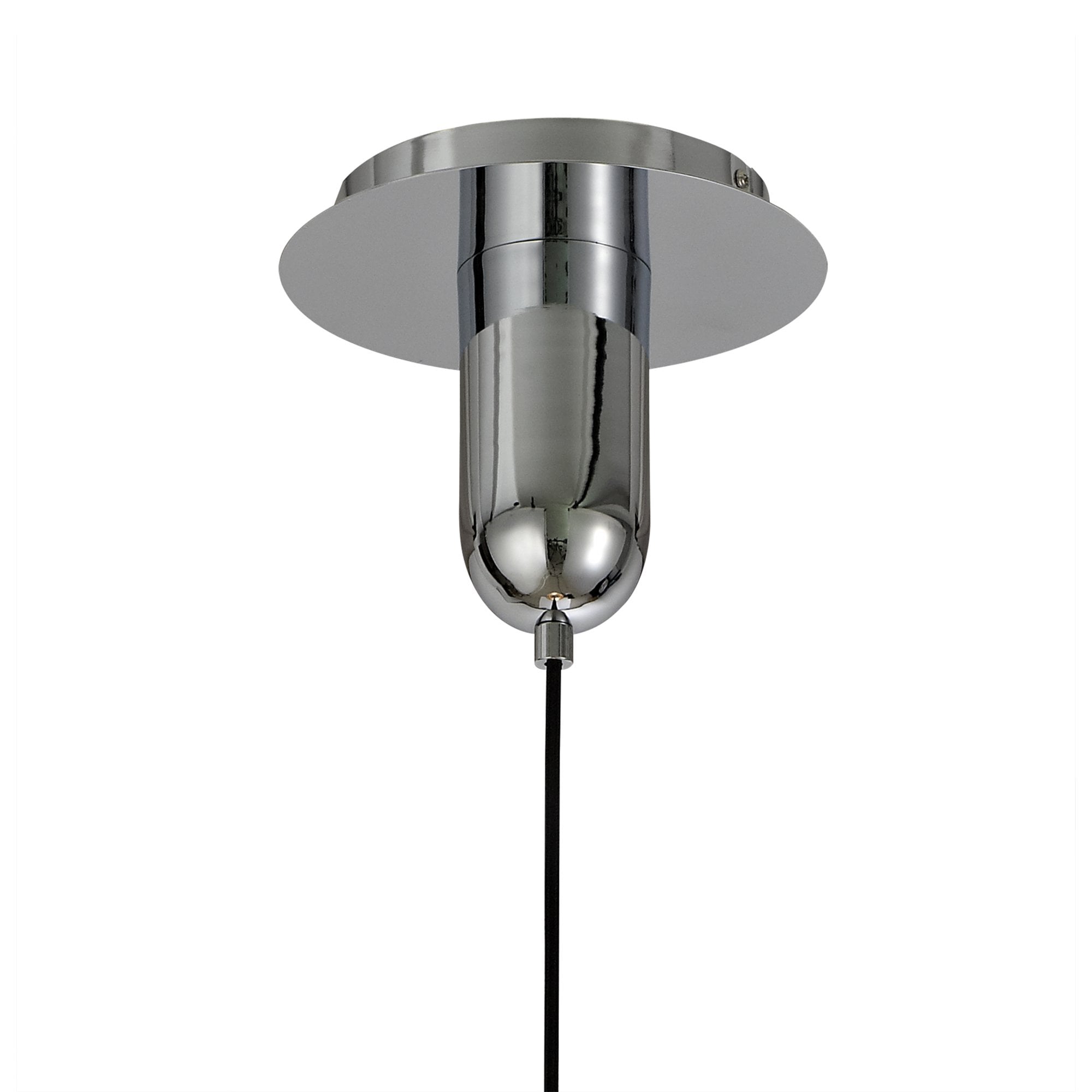 M6691 Sonata Pendant 29cm Round 1 Light Polished Chrome / Graphite