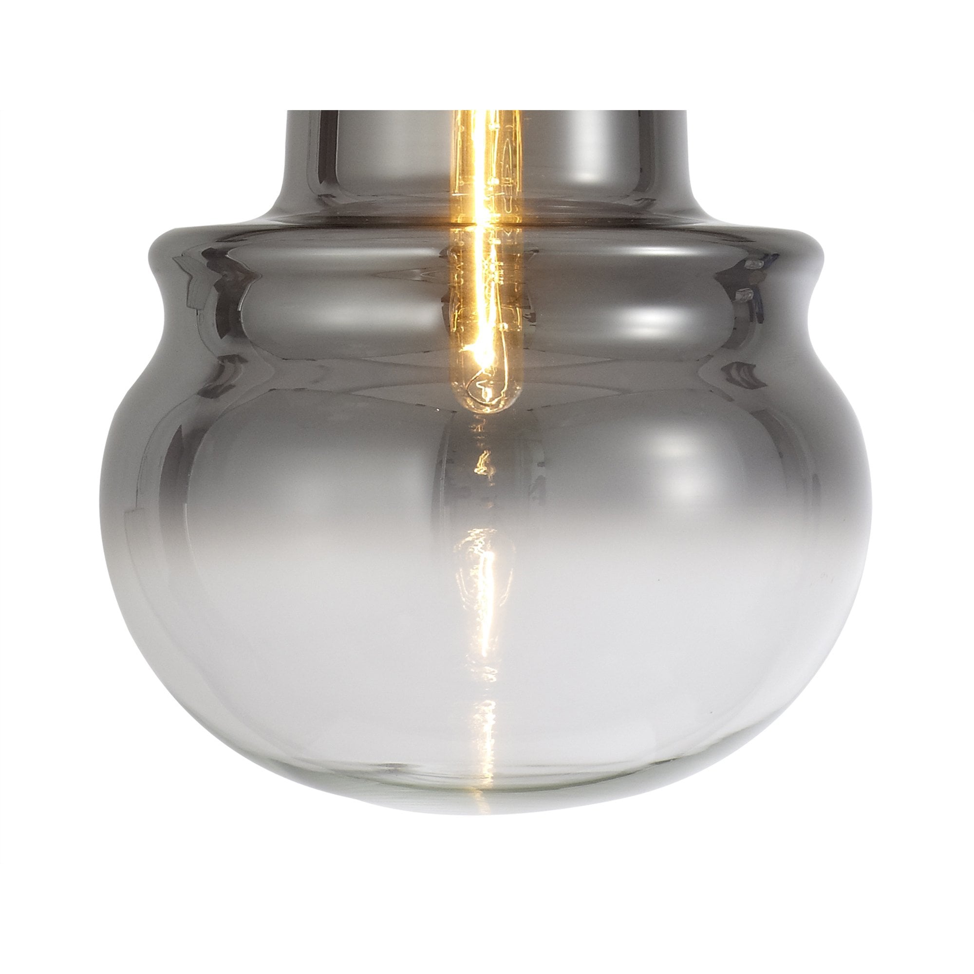 M6691 Sonata Pendant 29cm Round 1 Light Polished Chrome / Graphite