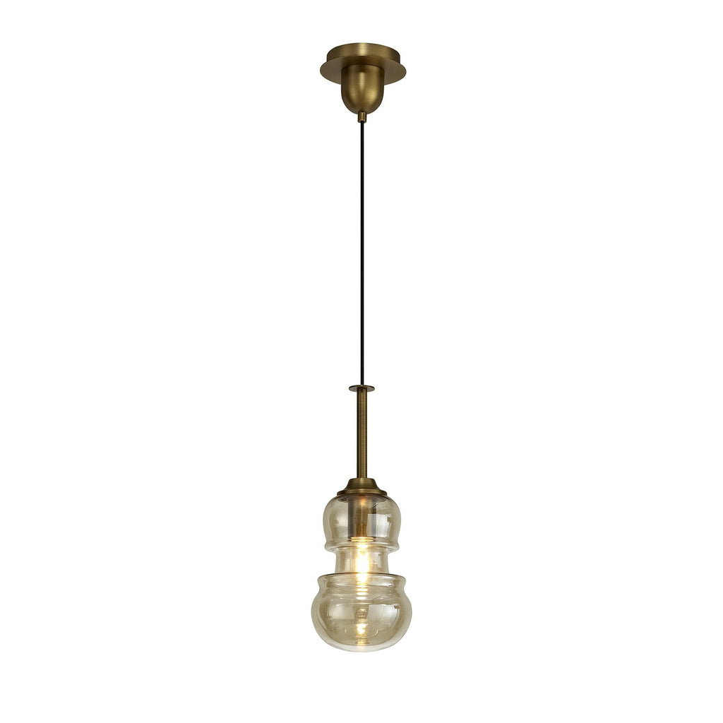 M6696 Sonata Pendant 15cm Round 1 Light Bronze