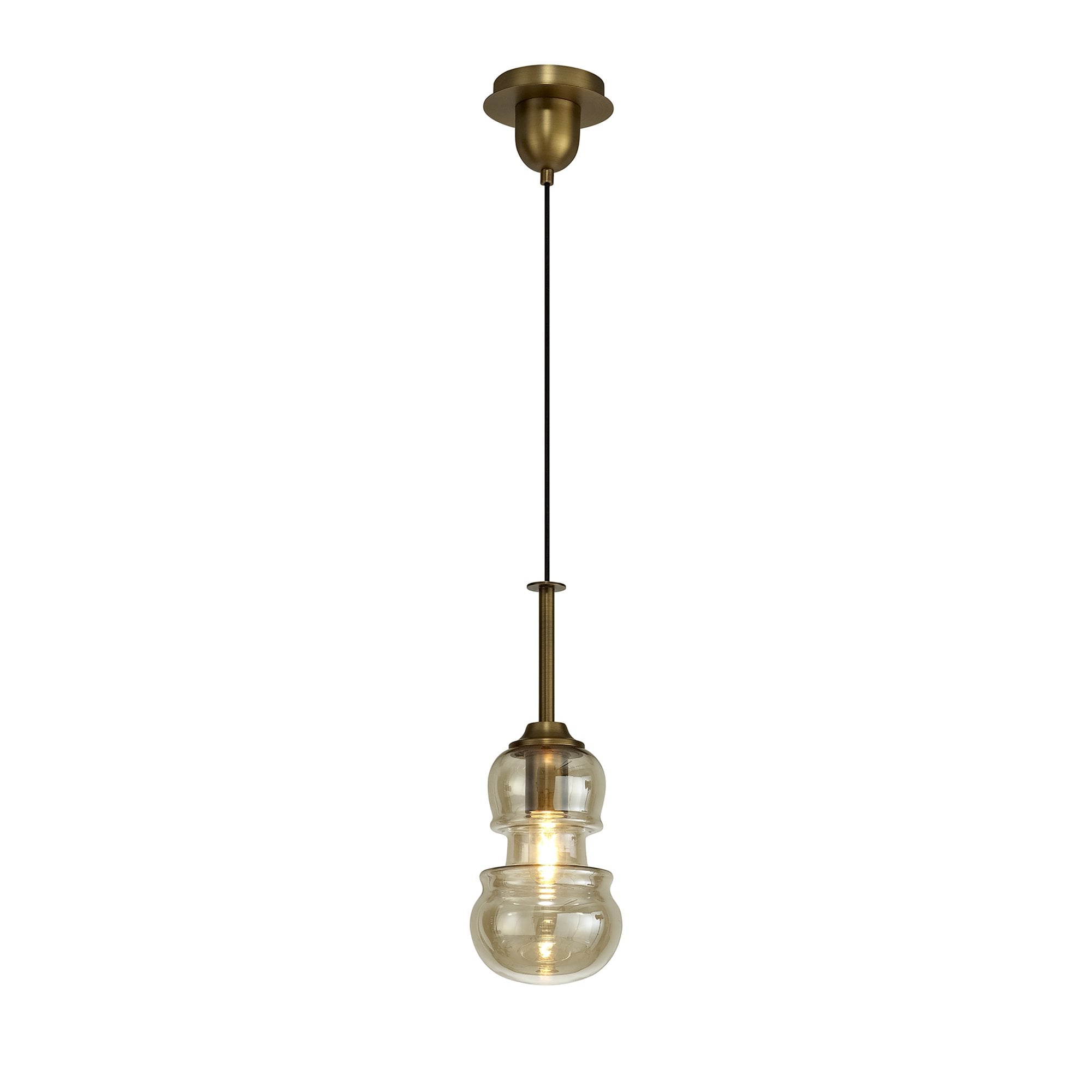 M6696 Sonata Pendant 15cm Round 1 Light Bronze