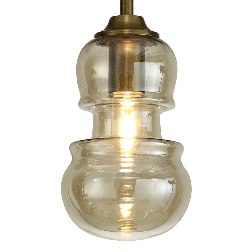 M6696 Sonata Pendant 15cm Round 1 Light Bronze