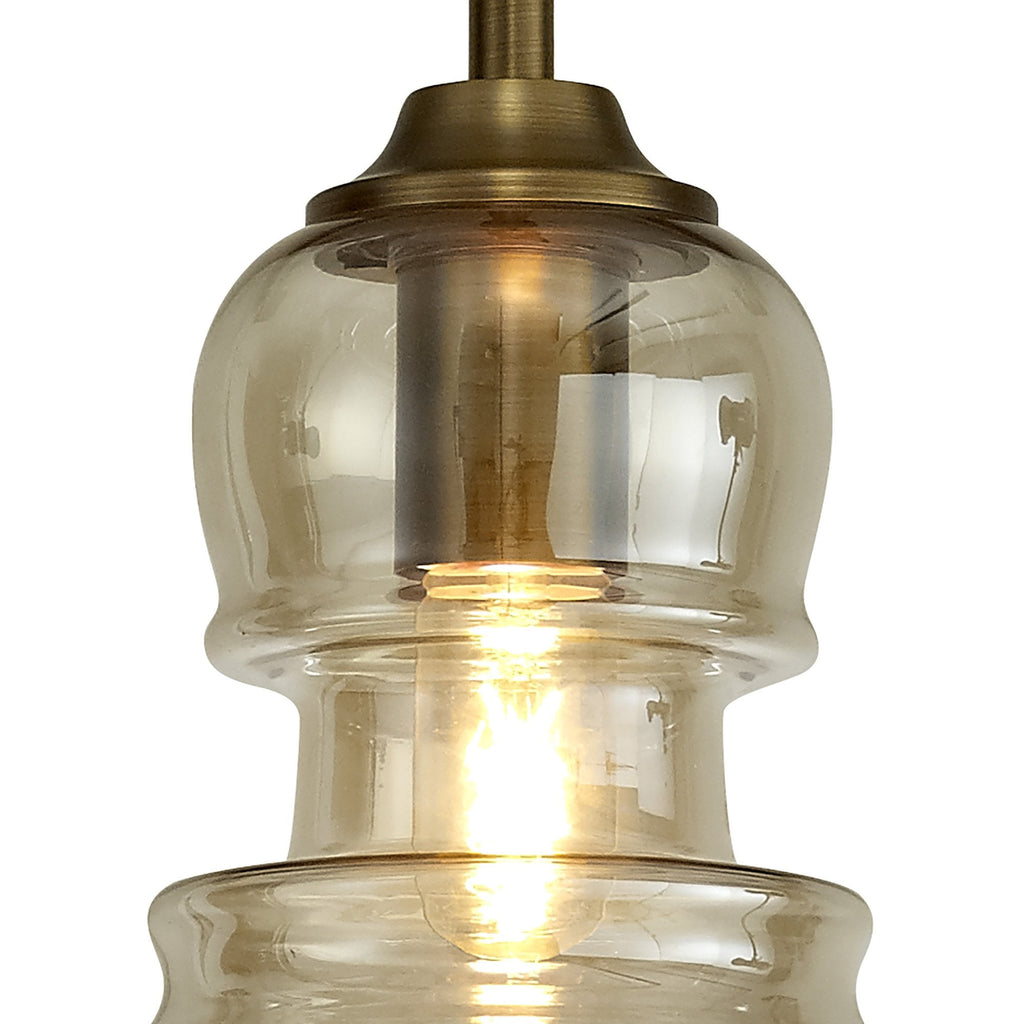 M6696 Sonata Pendant 15cm Round 1 Light Bronze