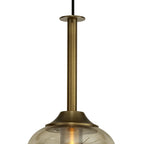 M6693 Sonata Pendant 22cm Round 1 Light Bronze