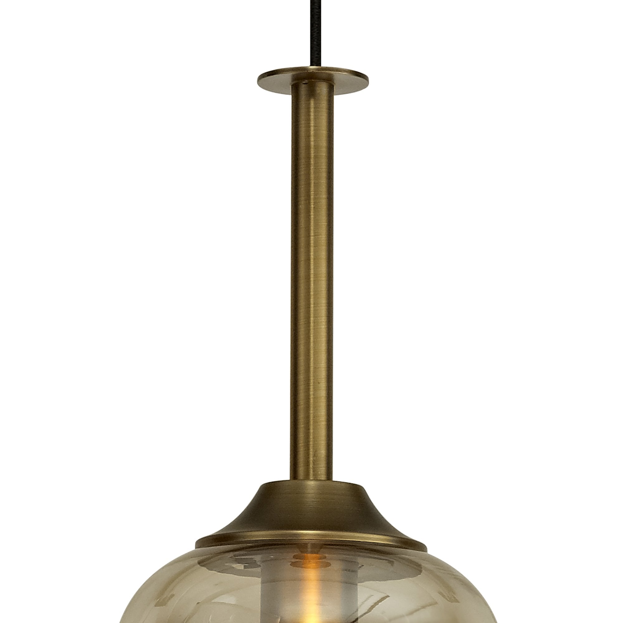 M6693 Sonata Pendant 22cm Round 1 Light Bronze
