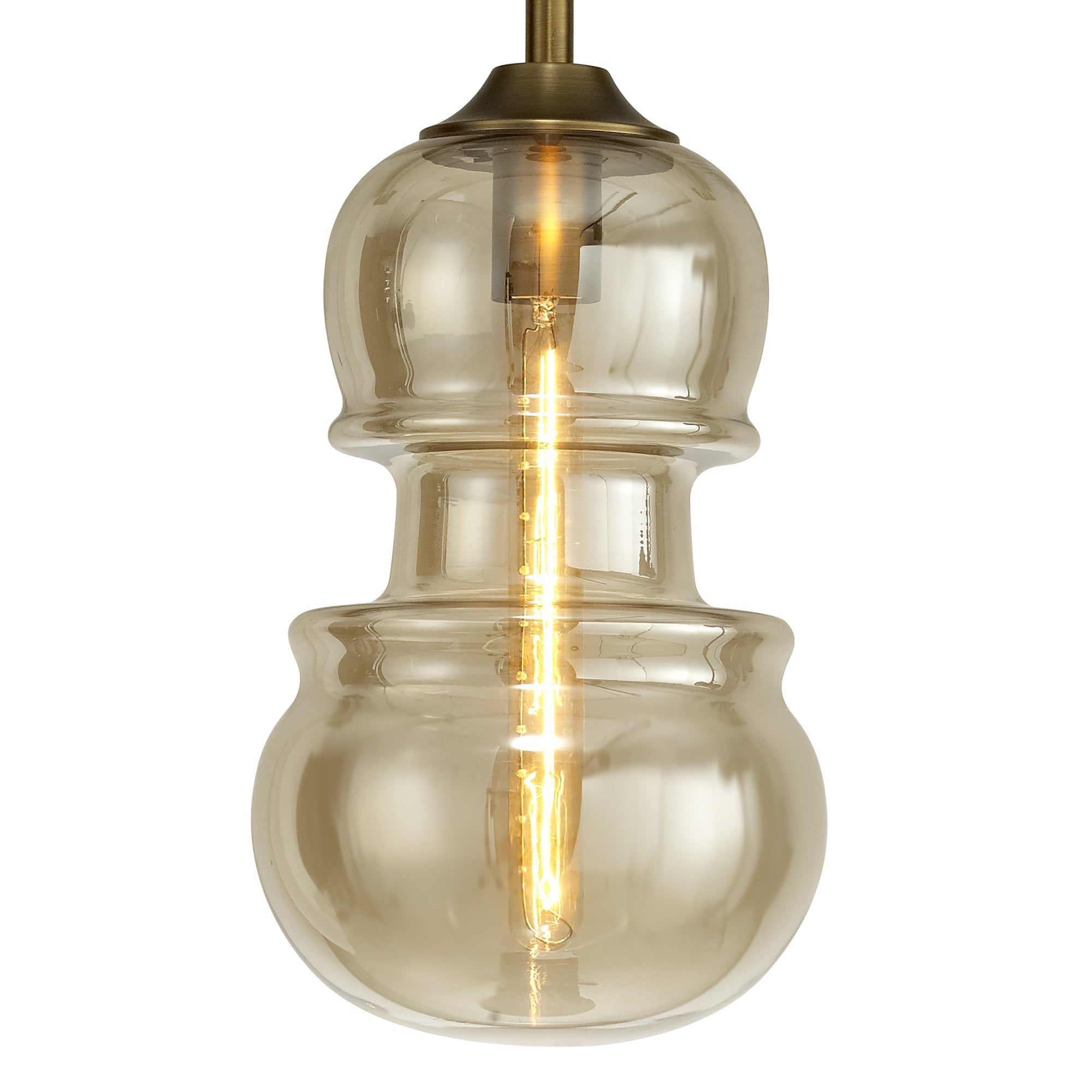 M6693 Sonata Pendant 22cm Round 1 Light Bronze