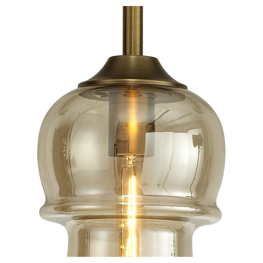 M6693 Sonata Pendant 22cm Round 1 Light Bronze