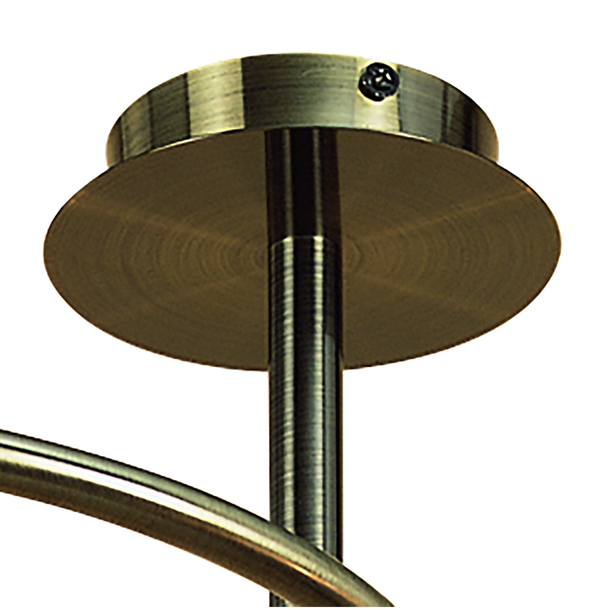 M8012/1 Sphere Semi Flush 4 Light G9 Antique Brass