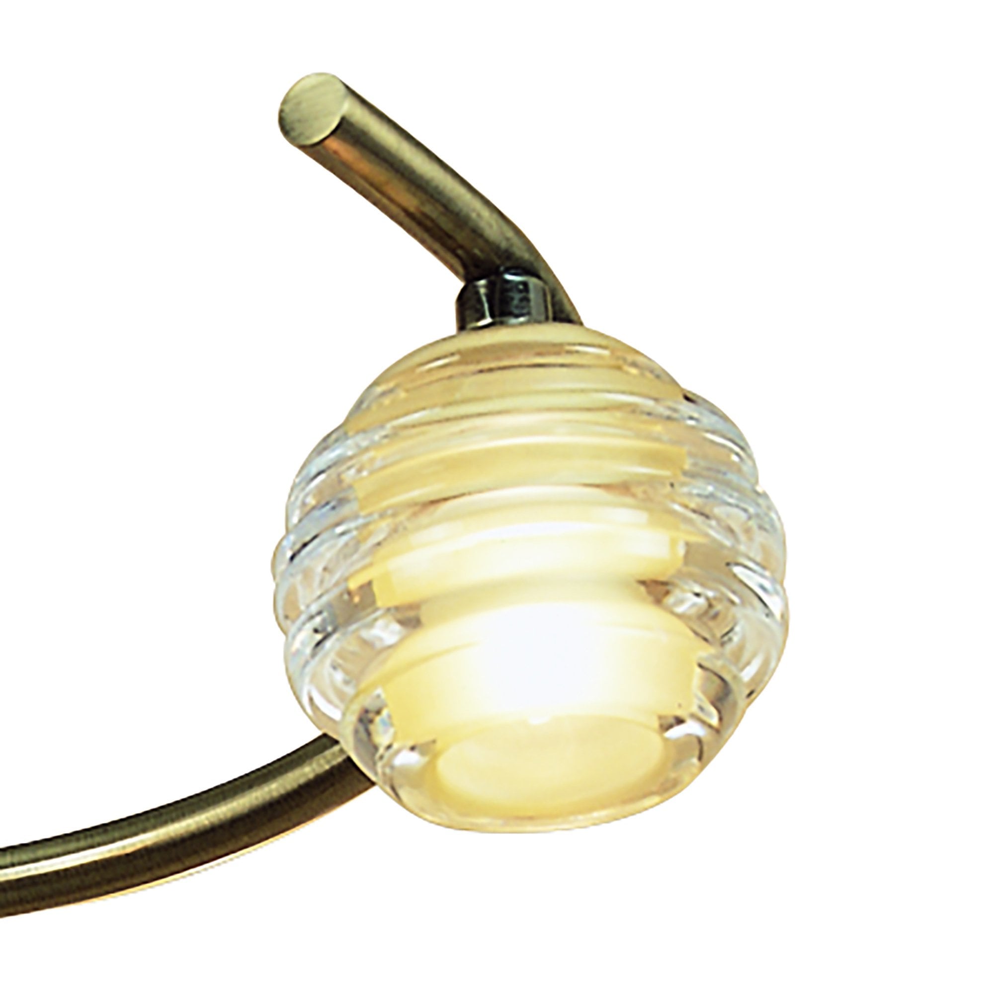 M8012/1 Sphere Semi Flush 4 Light G9 Antique Brass