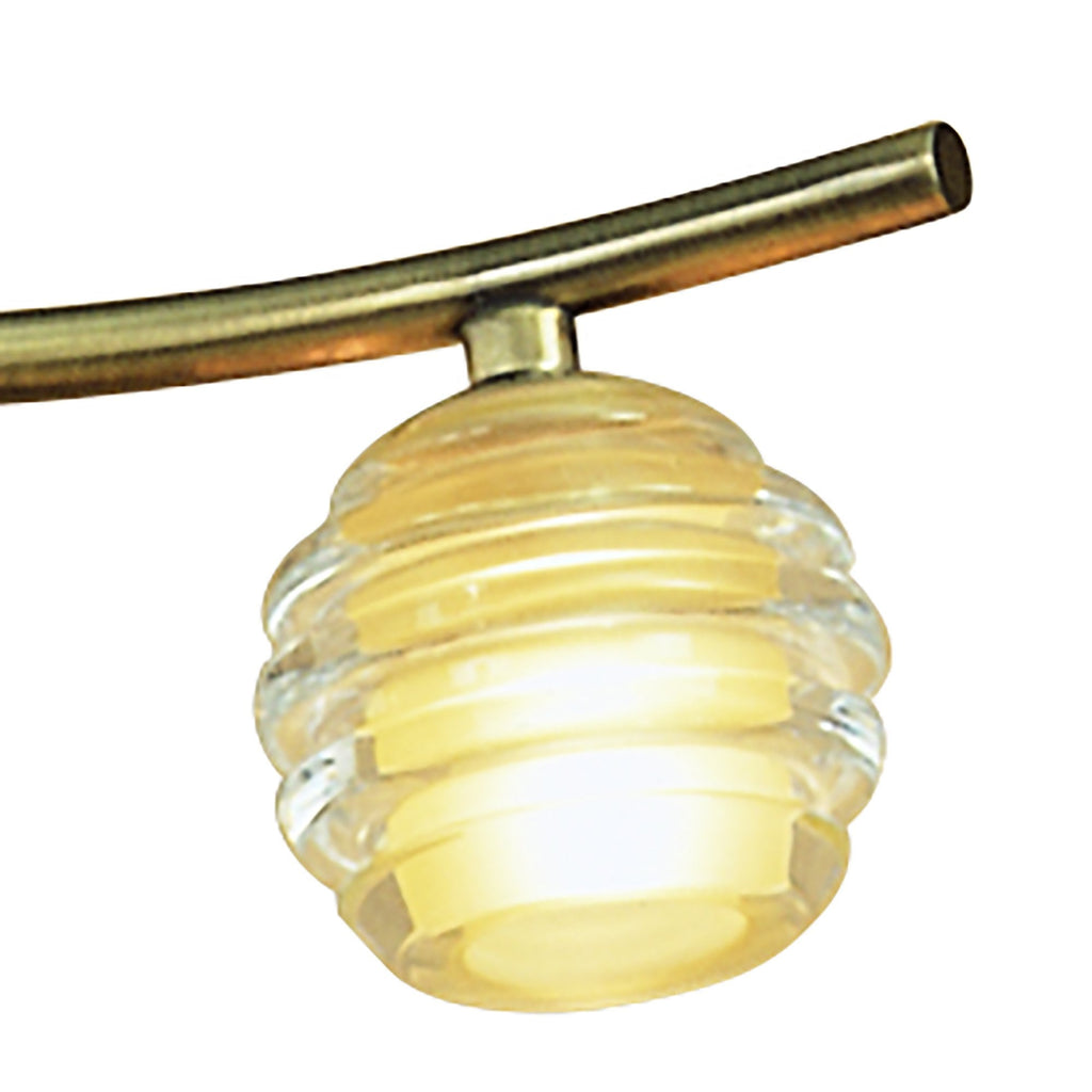 M8012/1 Sphere Semi Flush 4 Light G9 Antique Brass